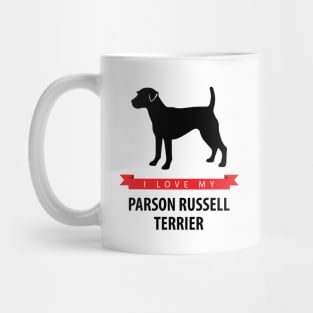 I Love My Parson Russell Terrier Mug